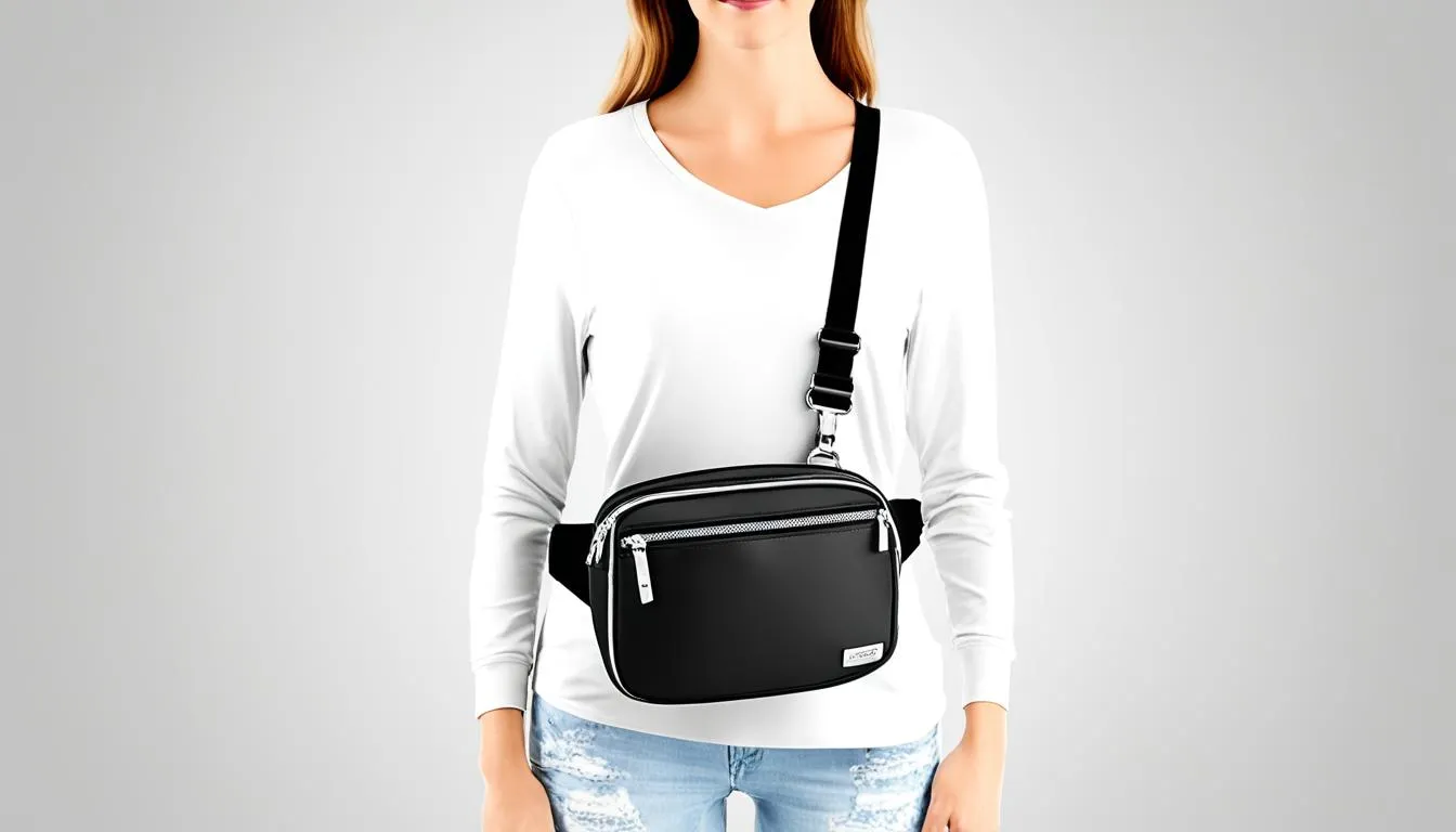 classic black fanny pack